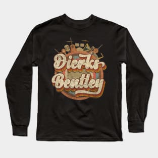 Tshirt Music Designs Vintage Retro - Dierks Bentley Long Sleeve T-Shirt